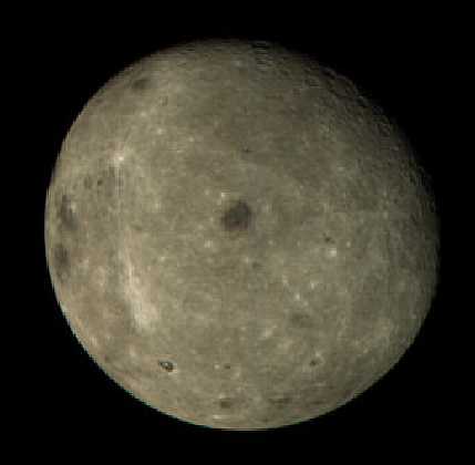 火星探査機「のぞみ」が撮影した月の裏側