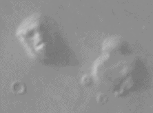 バイキング探査機が撮影した「火星の人面像」