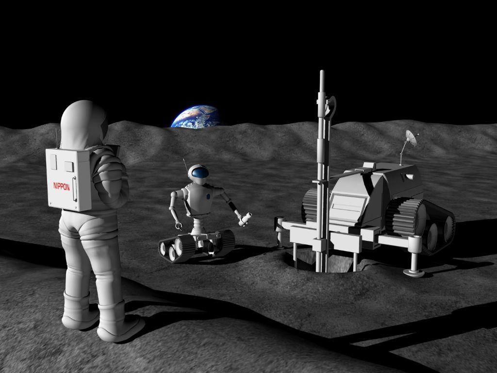 JAXA長期ビジョンにおける月探査のイメージ