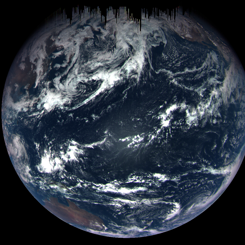 オサイレス・レックス（オサイレス・レックス）が撮影した地球のカラー画像